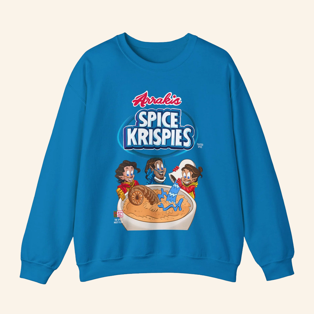 Screencrush Merch Arrakis Spice Krispies Sweatshirt Gift Ideas For Friend Screencrush Merch Arrakis Spice Krispies Sweatshirt Gift Ideas For Friend