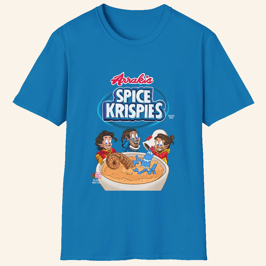 ScreenCrush Merch Arrakis Spice Krispies T-Shirt Birthday Gifts For Son ScreenCrush Merch Arrakis Spice Krispies T-Shirt Birthday Gifts For Son