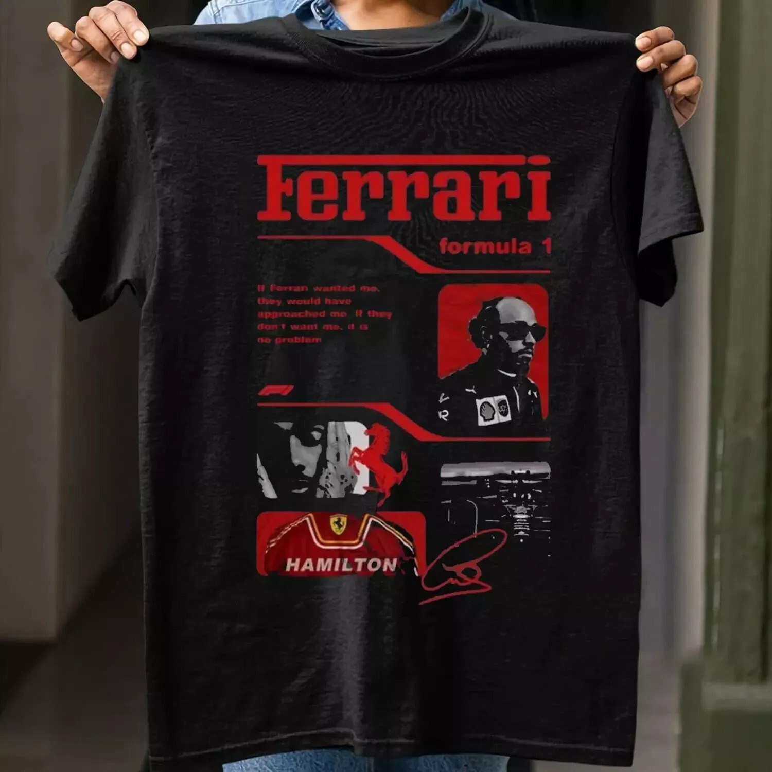 Scuderia Ferrari F1 2025 Team T-Shirt Retirement Gift Ideas For Men