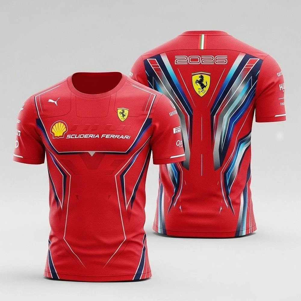 Scuderia Ferrari Formula 1 Team 2026 Replica Driver T-Shirt
