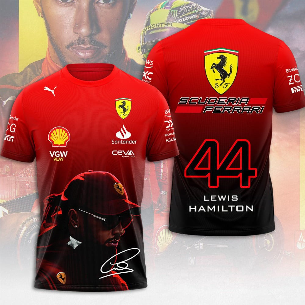 Scuderia Ferrari Racing Team T-Shirt Racing Fans Gifts For Father