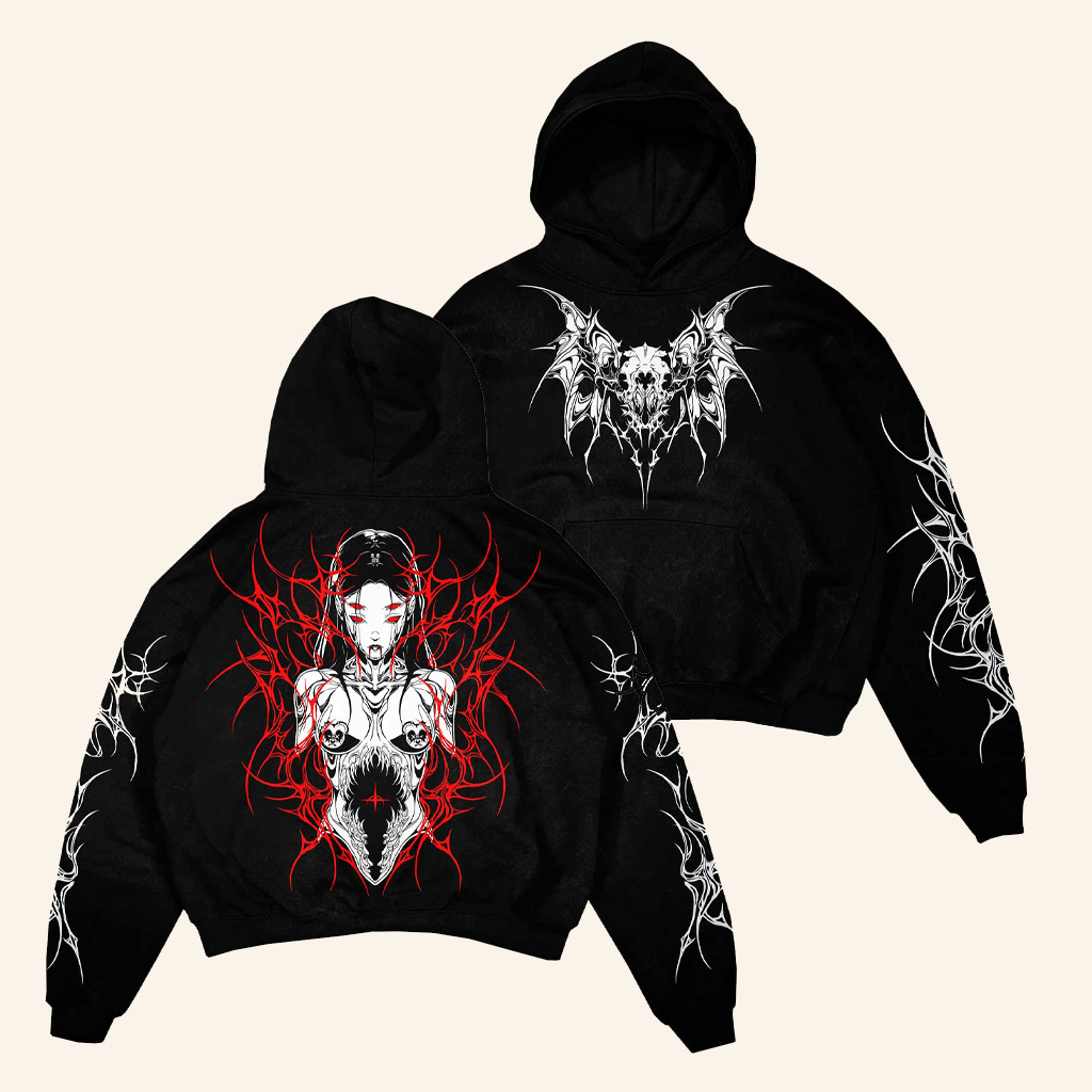 Scummy Bears Merch Goth Af Bloodlust Hoodie Xmas Gifts For Girlfriend