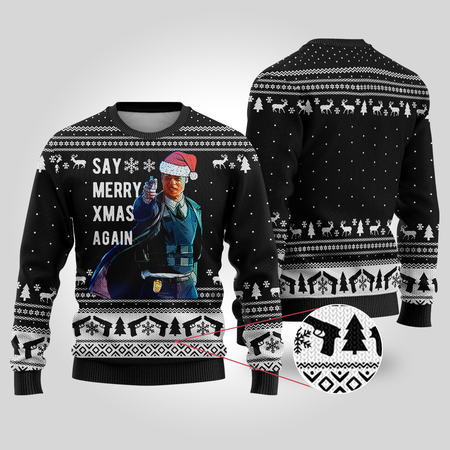 Se7en Black Funny Ugly Christmas Sweater Perfect Merch Gift for the Christmas Season
