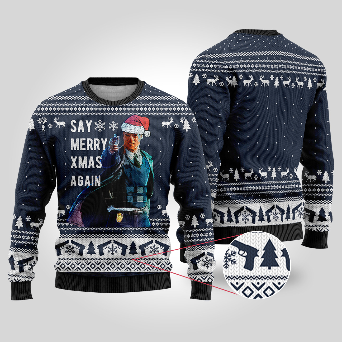 Se7en Navy Funny Ugly Christmas Sweater Holiday Gift Merch That Everyone Will Adore