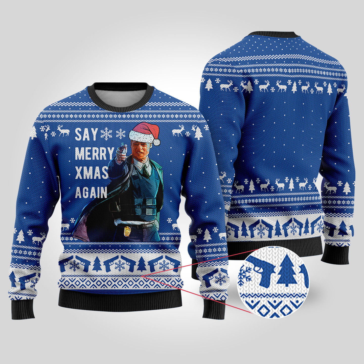 Se7en Royal Funny Ugly Christmas Sweater Perfect Gift Sweater for Friends and Family