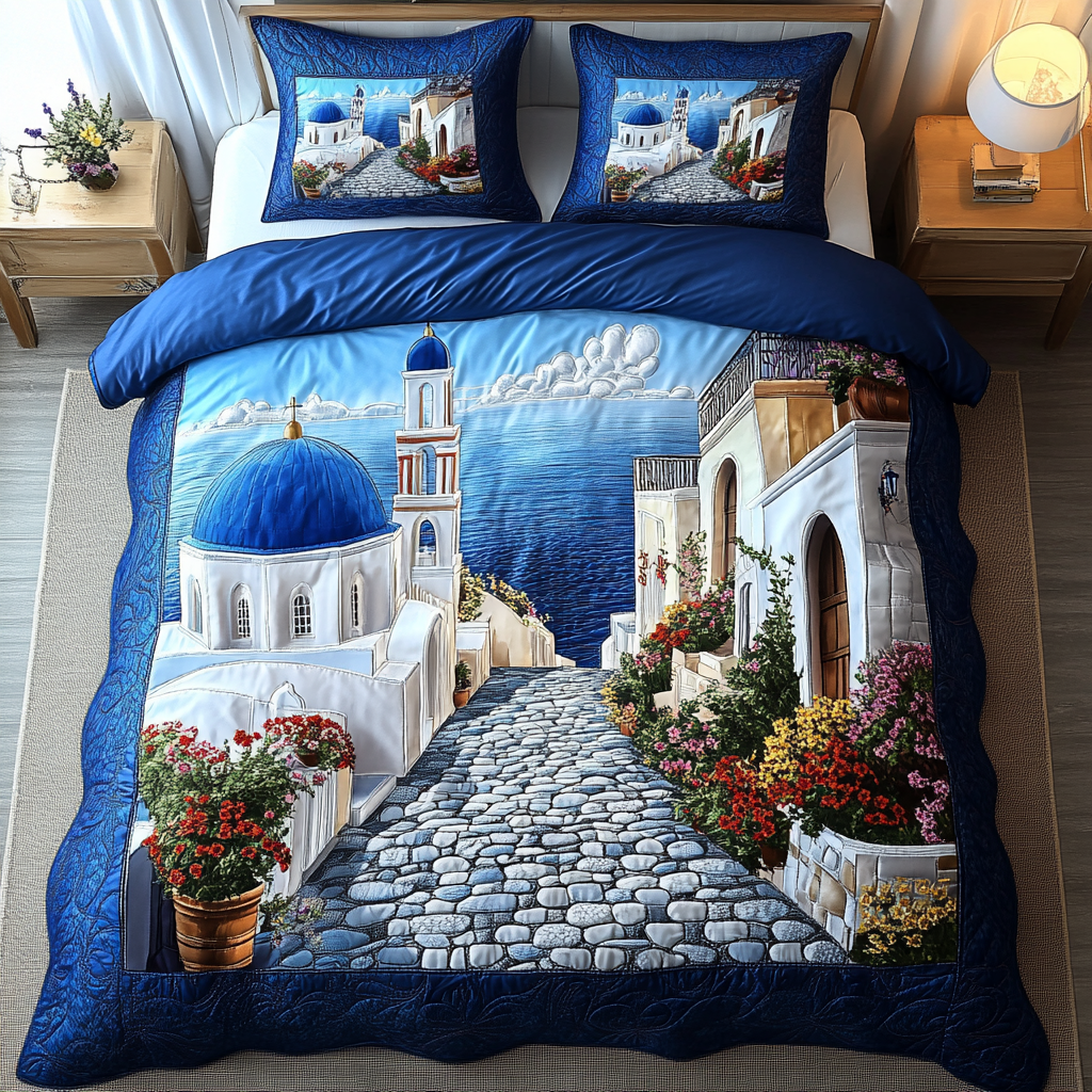 Sea Breeze Quilted Bedding Set Bed Decor Ideas Great Family Xmas Gifts