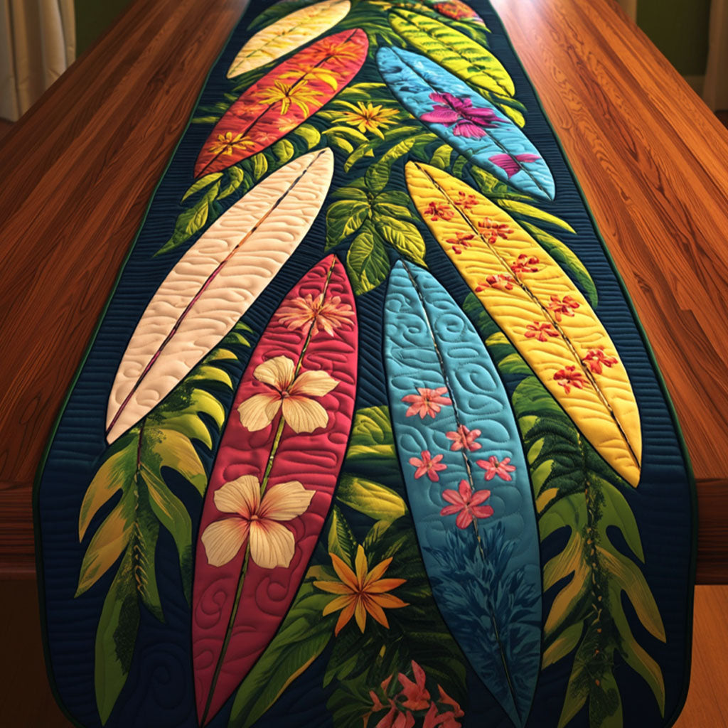 Sea Breeze Quilted Table Runner Dining Room Table Decor Ideas Great Gifts For Surfers