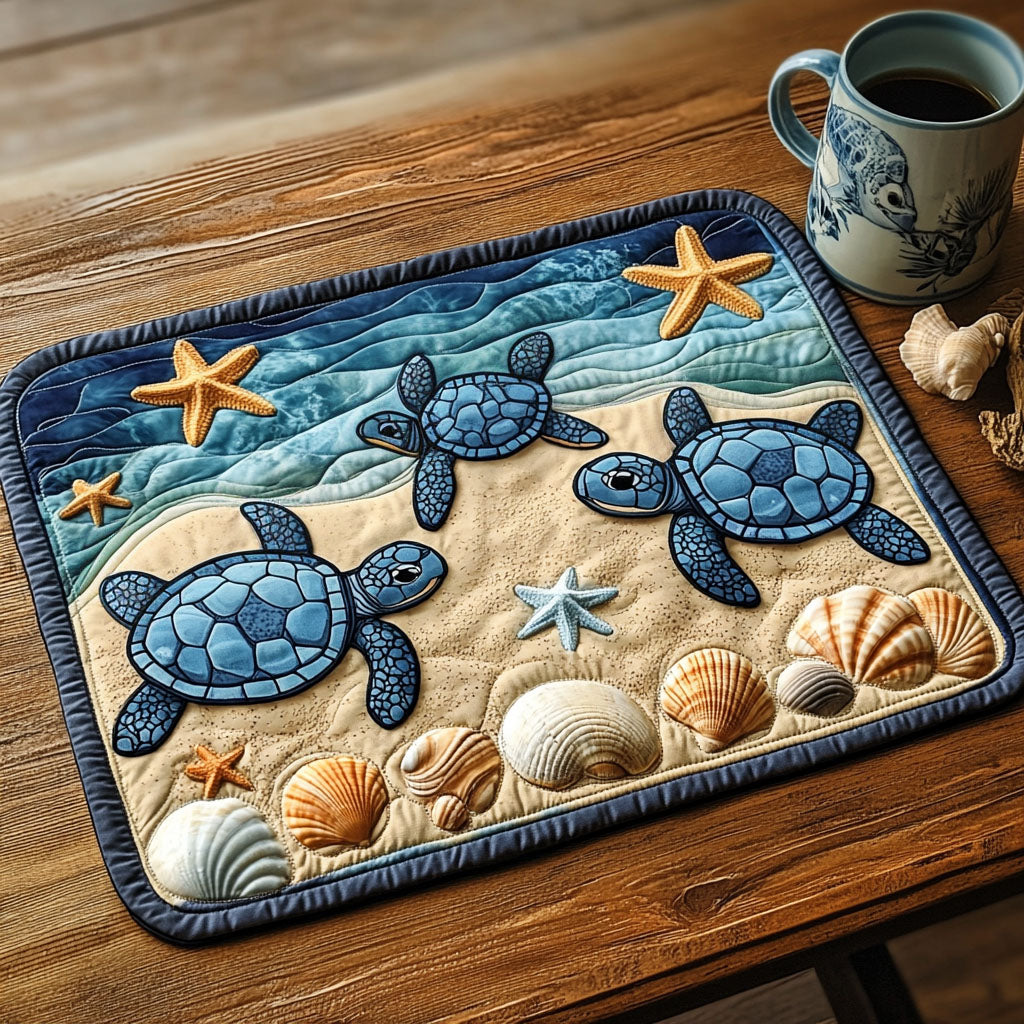Sea Guardian Quilted Placemat Christmas Decor Gifts For An Ocean Lover