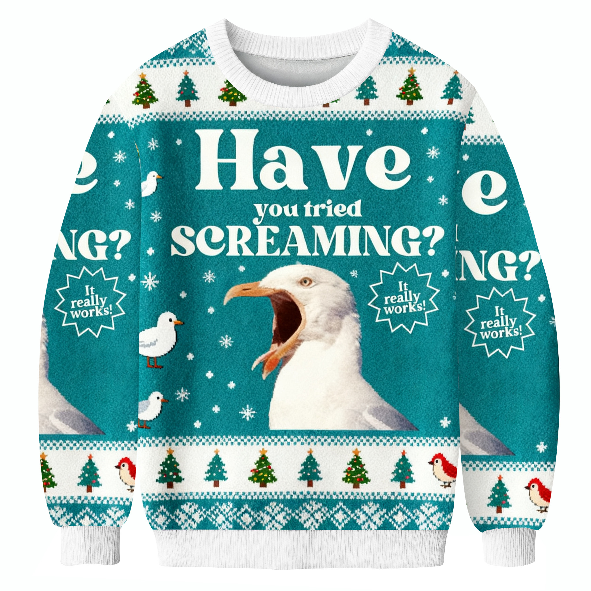 Sea Gull Have You Tried Screaming Ugly Sweater Holiday Apparel Christmas Gifts For Her