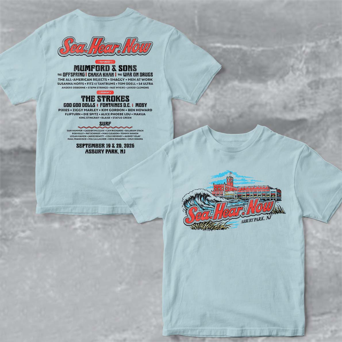 Sea Hear Now Festival 2026 Asbury Park T-Shirt Music Festival Fan Merch Father's Day Gift
