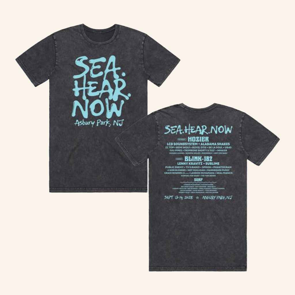 Sea Hear Now Festival Merch Wave Lineup T-Shirt Cool Gifts For Music Lovers
