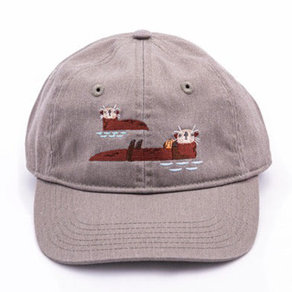 Sea Otter Merch Hat Ocean Furry Swimmer Best Monterey Bay Aquarium Otter Baseball Cap