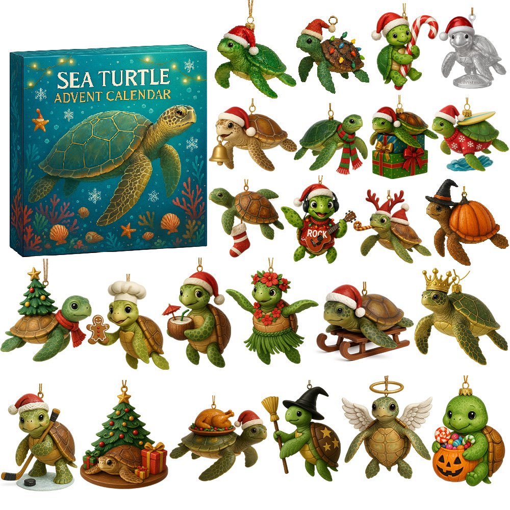 Sea Turtle Advent Calendar 2025 Christmas Countdown Calendar Sea Turtle Gifts For Her