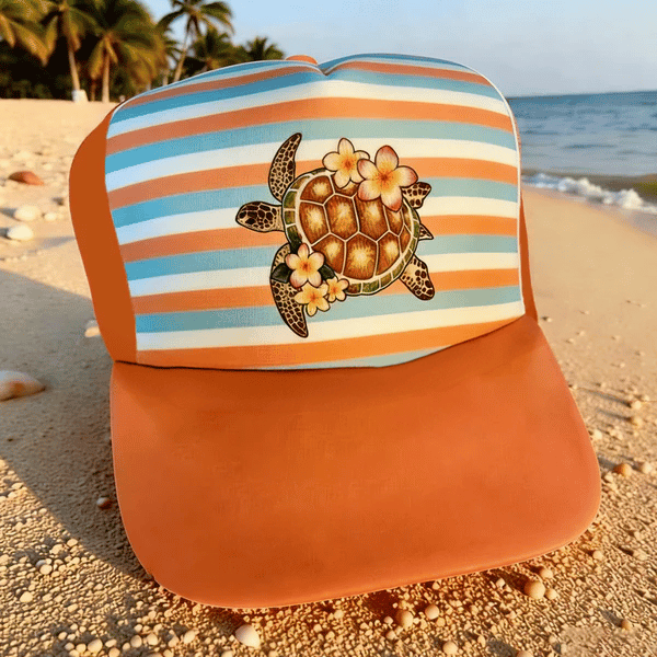 Sea Turtle Hawaii Flower Hat Galathreads Baseball Cap Streetwear Gift For Friends
