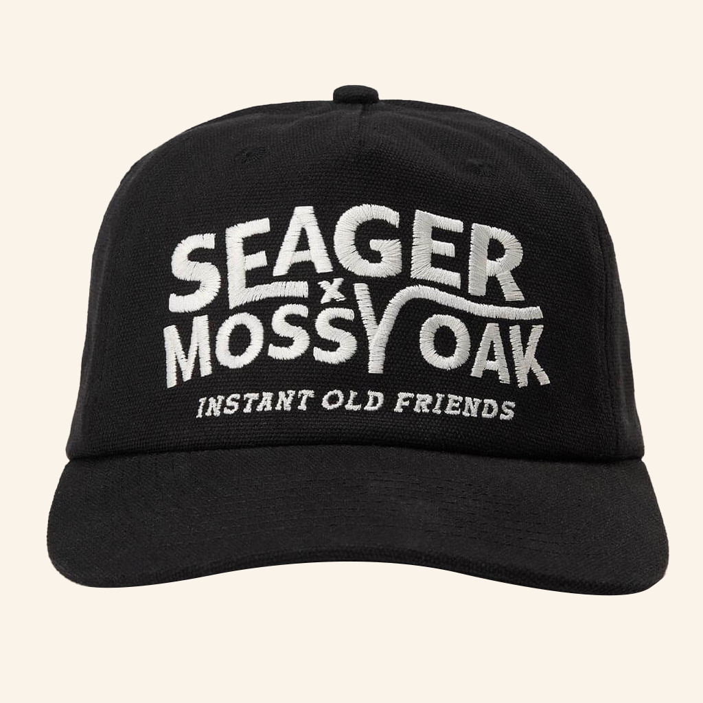 Seager CO Merch Seager X Mossy Oak IOF Embroidered Hat Christmas Present Ideas For Dad Seager CO Merch Seager X Mossy Oak IOF Embroidered Hat Christmas Present Ideas For Dad