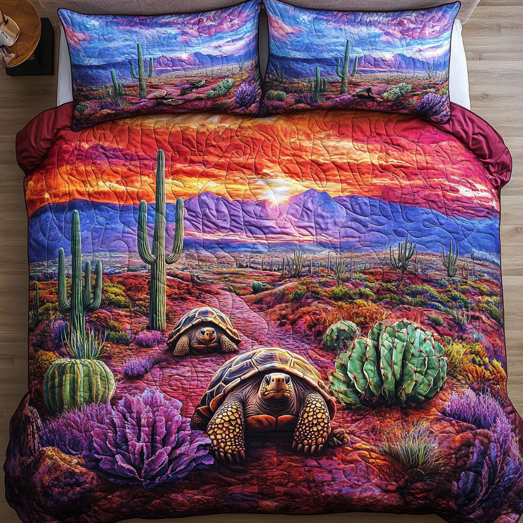 Seagrass Stroll Quilted Bedding Set Cool Bedroom Decor Cactus Themed Gifts