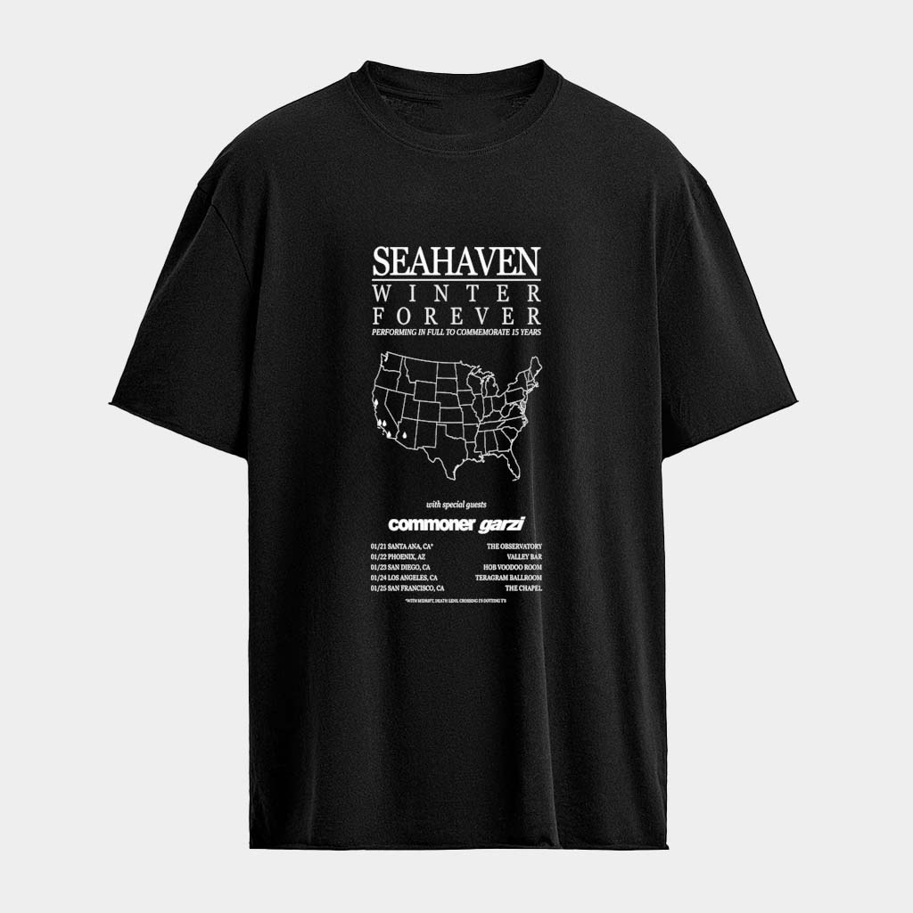 Seahaven Winter Forever Performing In Full To Commemorate 15 Years Commoner Garzi 2026 T-Shirt
