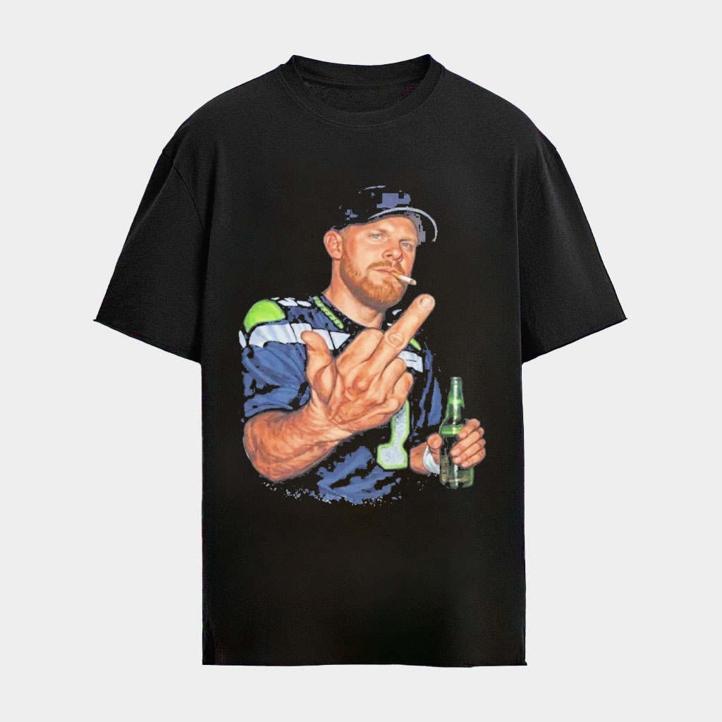 Seahawks Ernest Jones Sam Darnold Shirt Flipping The Bird T-Shirt Gifts For Husband Seahawks Ernest Jones Sam Darnold Shirt Flipping The Bird T-Shirt Gifts For Husband