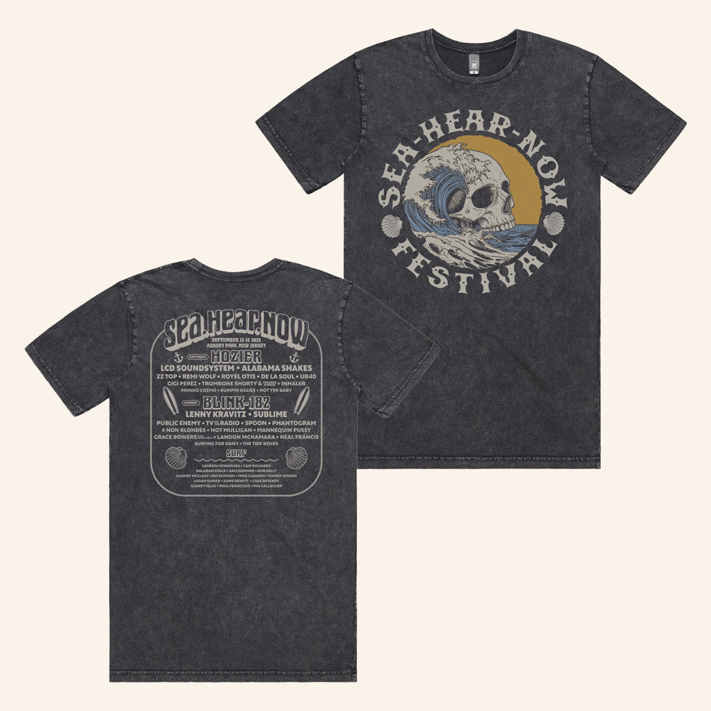 Seahearnowfestival Merch Crested Skull T-Shirt Gift For Dad Seahearnowfestival Merch Crested Skull T-Shirt Gift For Dad