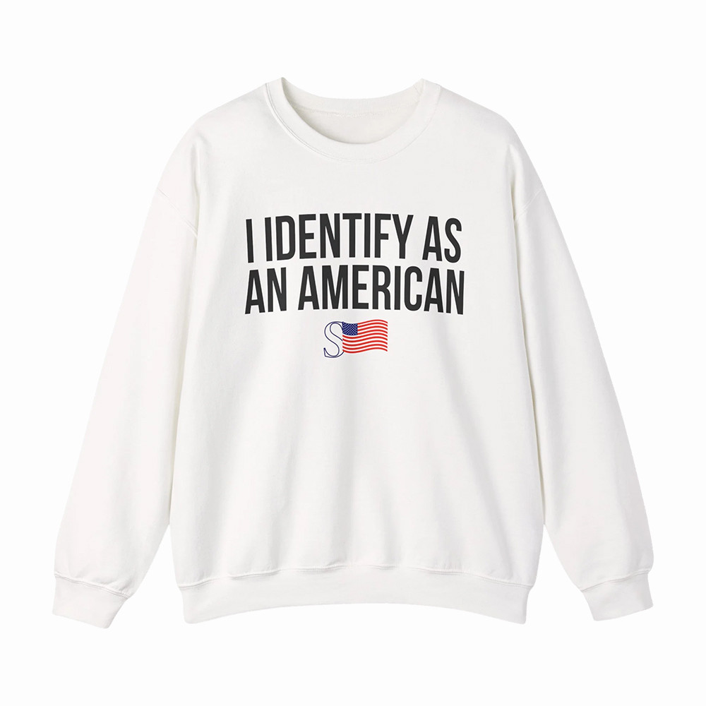 Sean Strickland Merch I Identify As An American Sweatshirt Gift Ideas For Fans