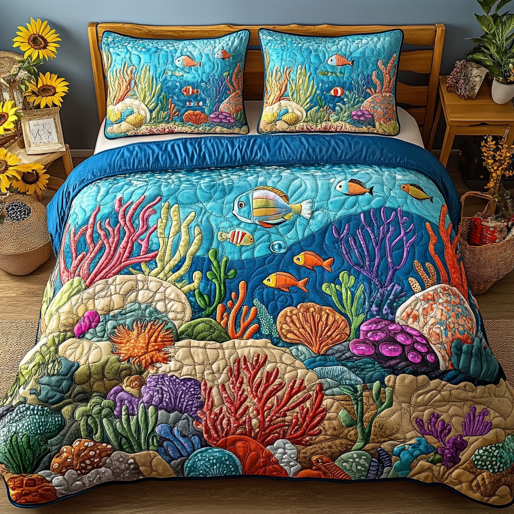 Seaside Dreams Quilted Bedding Set Best Christmas Duvet Cover Set Unique Lighthouse Gifts