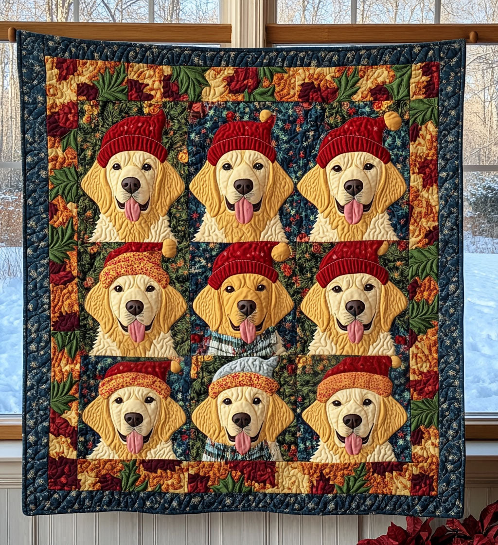 Seasons of Gold Quilted Blanket Best New Dog Owner Gifts