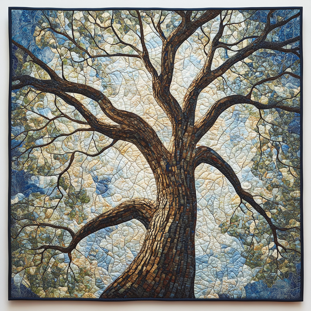 Seasons of Life Quilted Blanket Life Tree Blanket