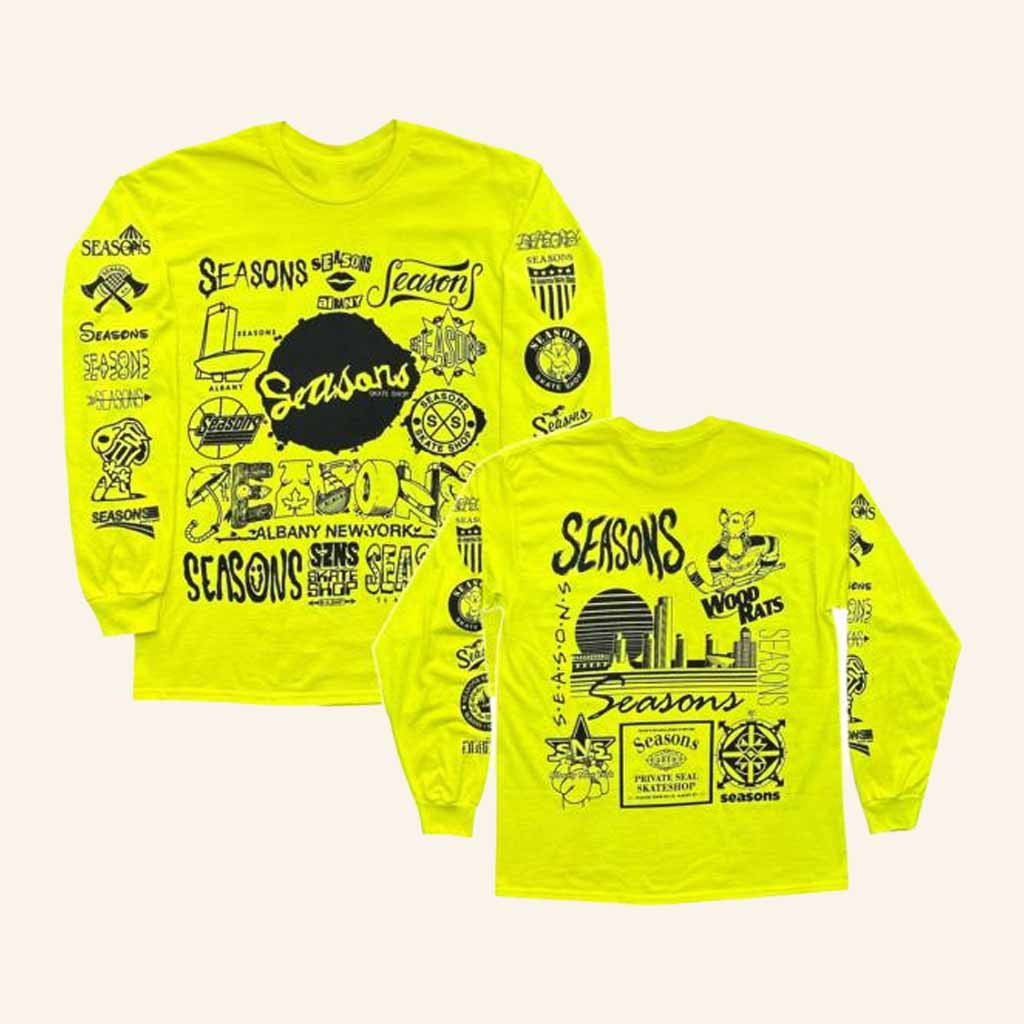 Seasons Skate Merch Seasons Logo Vomit LS Long Sleeve Shirt Gift Ideas For Sister