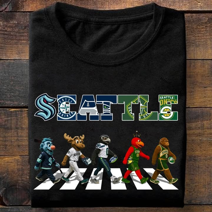 Seattle City Sport Teams Mascots T-Shirt Unique Best Gifts For Sport Teams Lovers Fans