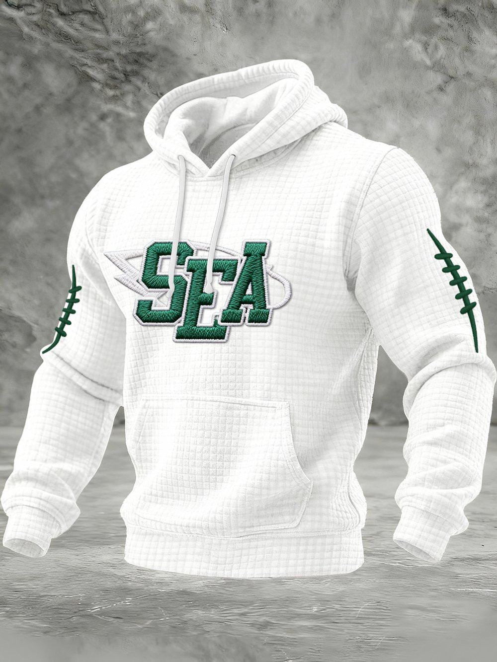 Seattle Football 12 SS Waffle Hoodie Seahawks Merch Seattle Strong Hoodie White Gifts For Son Seattle Football 12 SS Waffle Hoodie Seahawks Merch Seattle Strong Hoodie White Gifts For Son