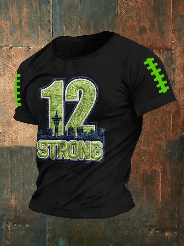 Seattle Football 12 Strong Shirt Seahawks Merch Seattle Pride Game Day T-Shirts Fans Gifts