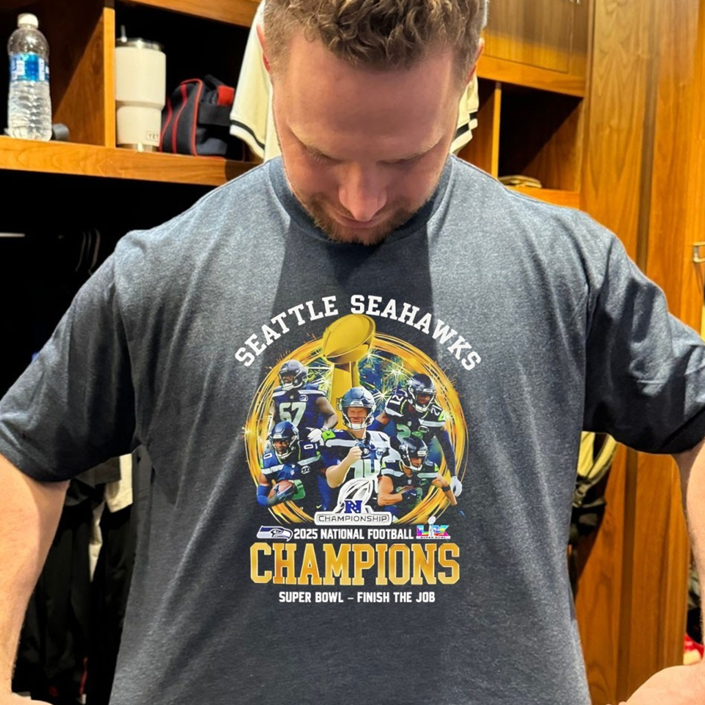 Seattle Football 2025 NFC Championship Super Bowl Finish The Job Shirt Fan Apparel