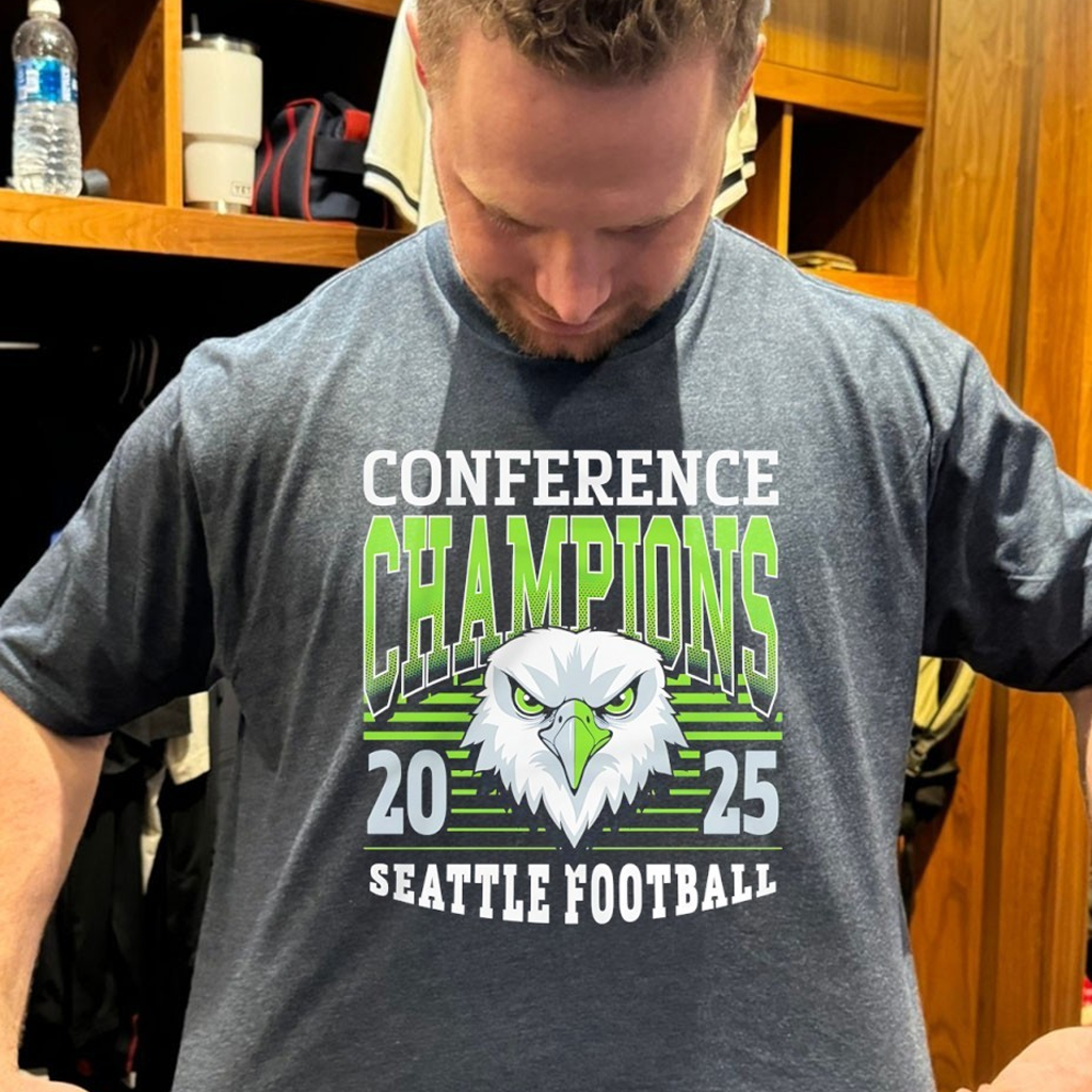 Seattle Football Birds Of Prey 2025 Conference Champions Shirt Best Gifts For Football Fans