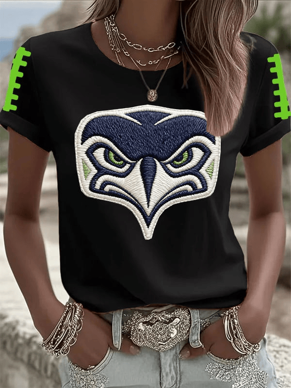 Seattle Football Eagle T-Shirt Forever Seahawks Merch Game Day Apparel Gifts For Football Fan