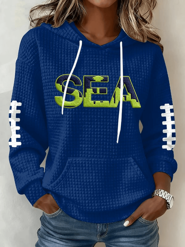 Seattle Football Game Day Waffle Hoodie Forever Seattle Hoodie Seahawks Merch For Fans Seattle Football Game Day Waffle Hoodie Forever Seattle Hoodie Seahawks Merch For Fans