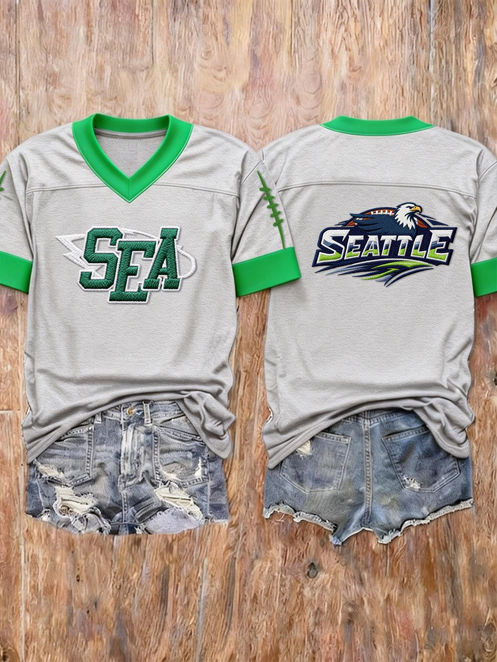Seattle Football SS Jersey Seahawks Merch Seattle Strong Game Day Apparel Grey Seattle Football SS Jersey Seahawks Merch Seattle Strong Game Day Apparel Grey