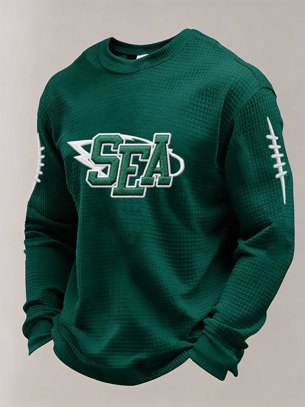 Seattle Football SS Waffle Long Sleeve T-Shirt Seahawks Merch Forever Seattle Shirt Green Seattle Football SS Waffle Long Sleeve T-Shirt Seahawks Merch Forever Seattle Shirt Green