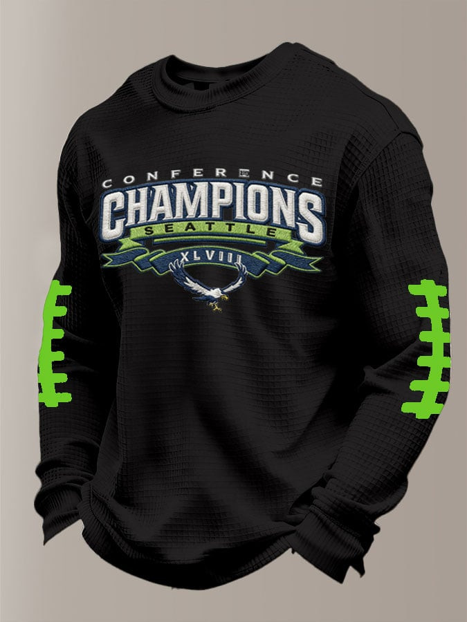 Seattle Football SS Waffle Long Sleeve T-Shirt Seahawks Merch Seattle Pride Game Day Shirt Black Seattle Football SS Waffle Long Sleeve T-Shirt Seahawks Merch Seattle Pride Game Day Shirt Black