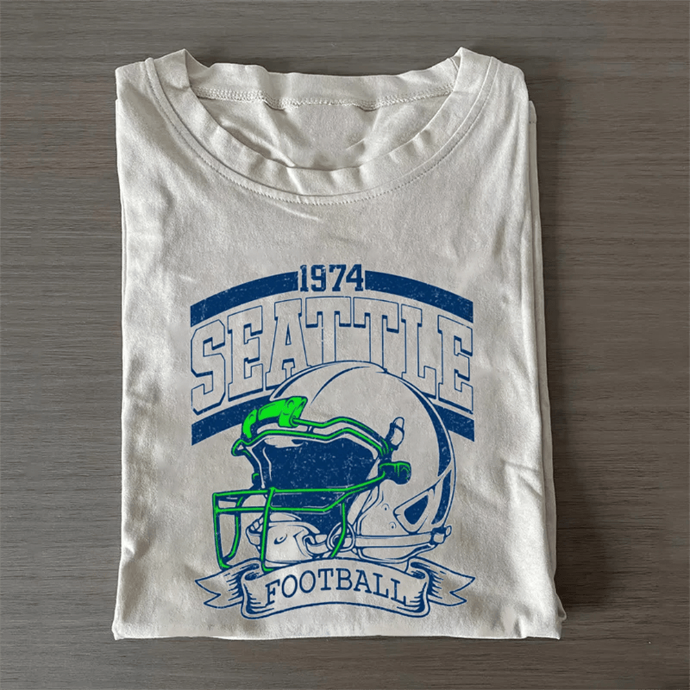 Seattle Football T-Shirt Game Day Clothing Cool Gifts For Football Players