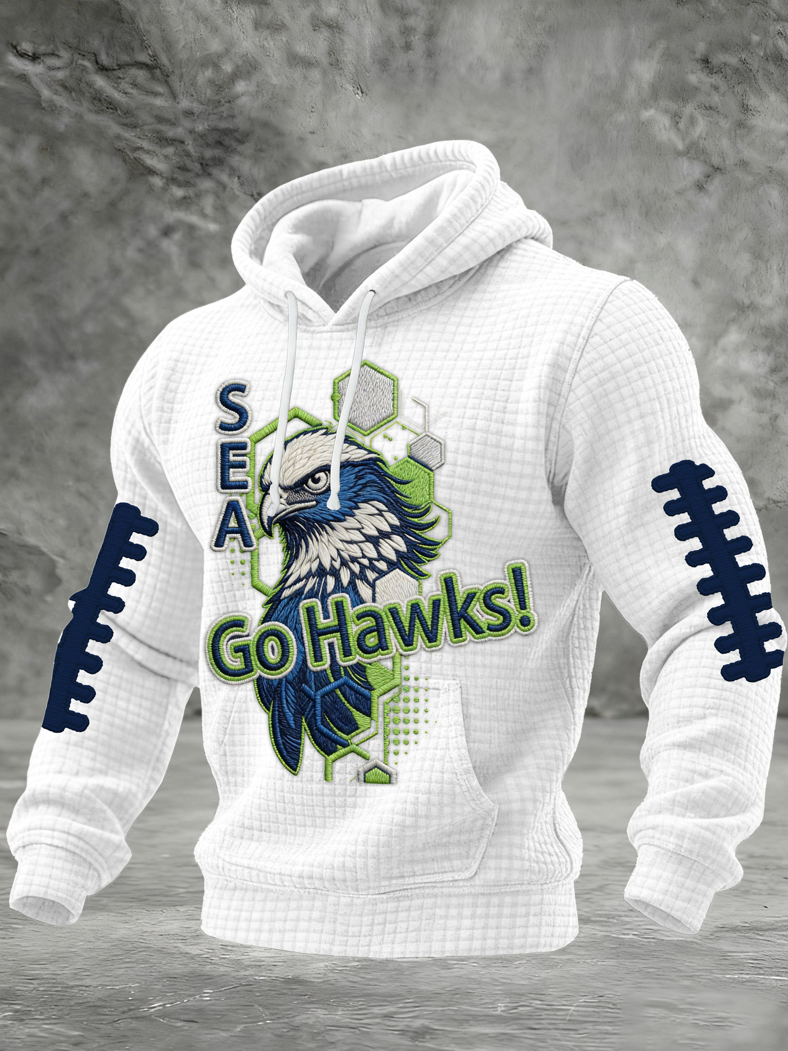 Seattle Football We Are 12 Hoodie Seahawks Merch White Go Hawks Hoodie Game Day Gifts