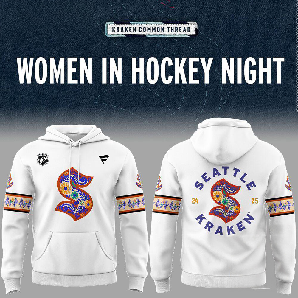 Seattle Kraken Women In Hockey Night Limited Edition 2025 Hoodie Cool Gifts For Hockey Lovers
