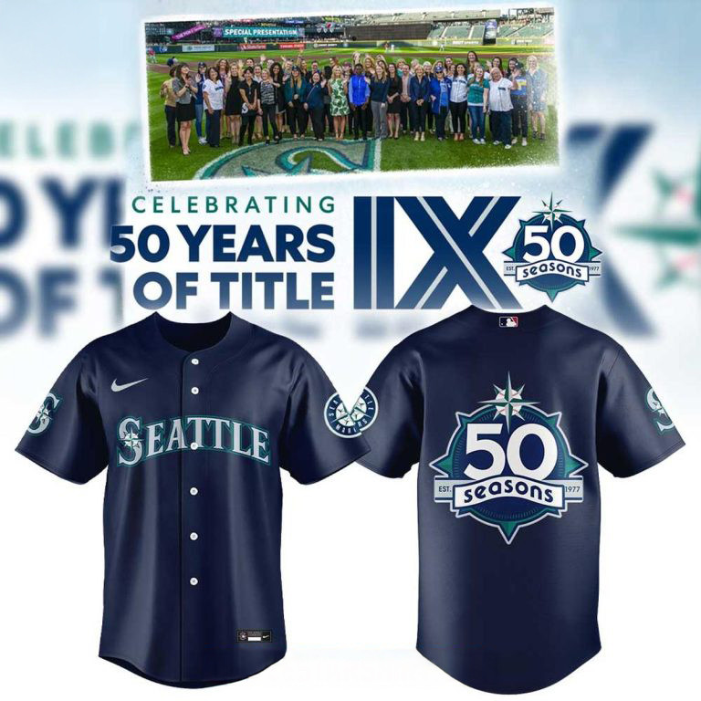 Seattle Mariners 50 Seasons Celebration Jersey Seattle Mariners Merch Baseball Gear For Him