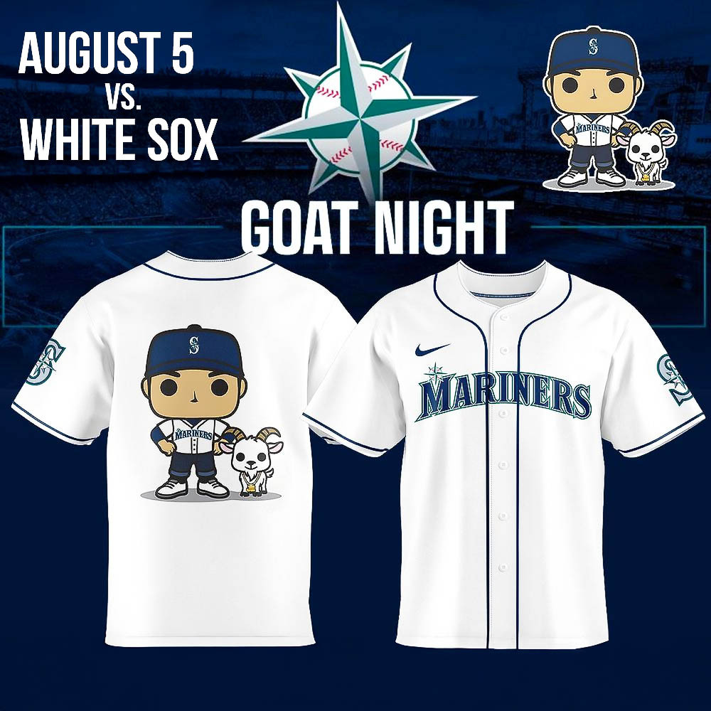 Seattle Mariners Goat Night Jersey Best Gift For Baseball Fans
