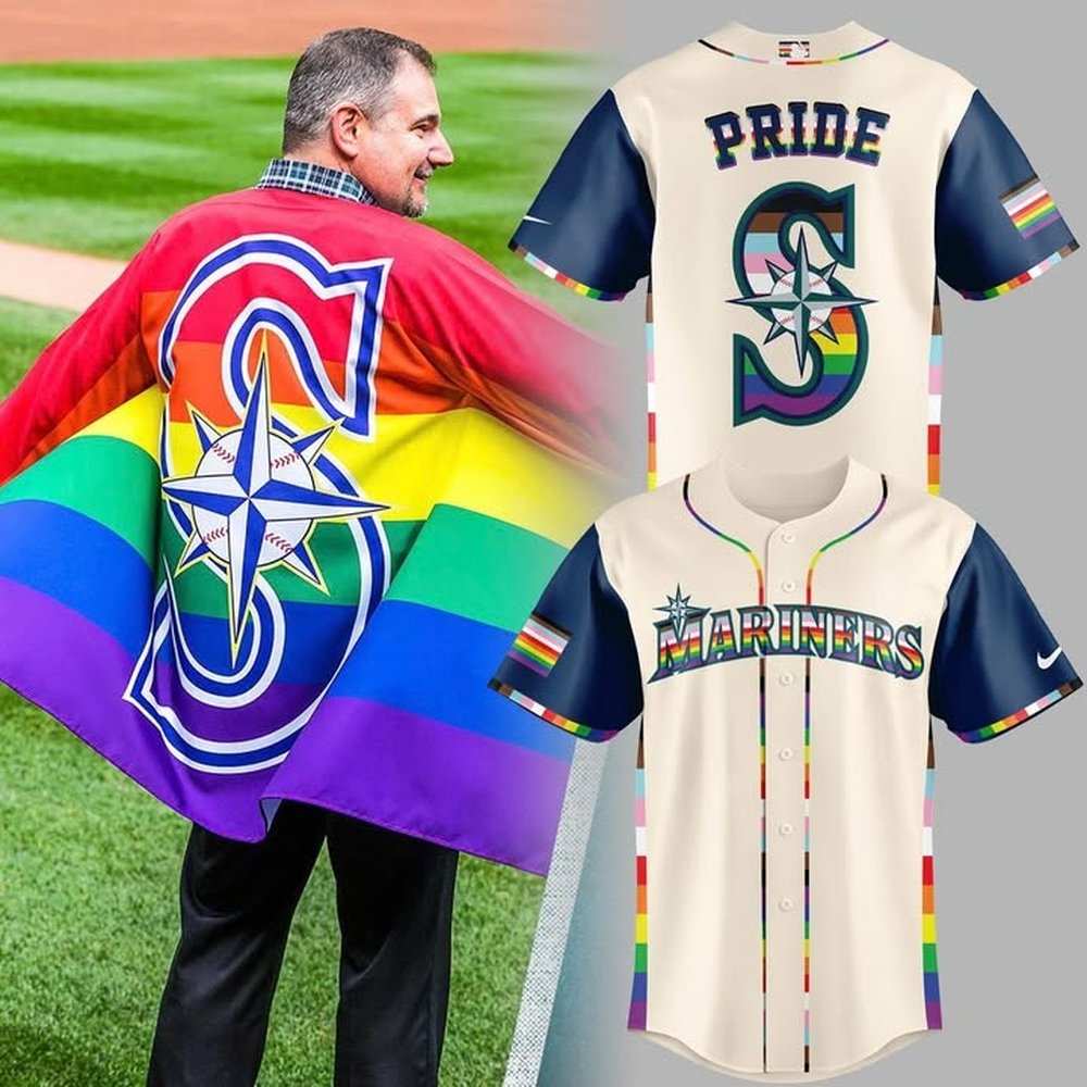 Seattle Mariners Happy Pride Night Limited Baseball Jersey 2025 Cool Baseball Gifts