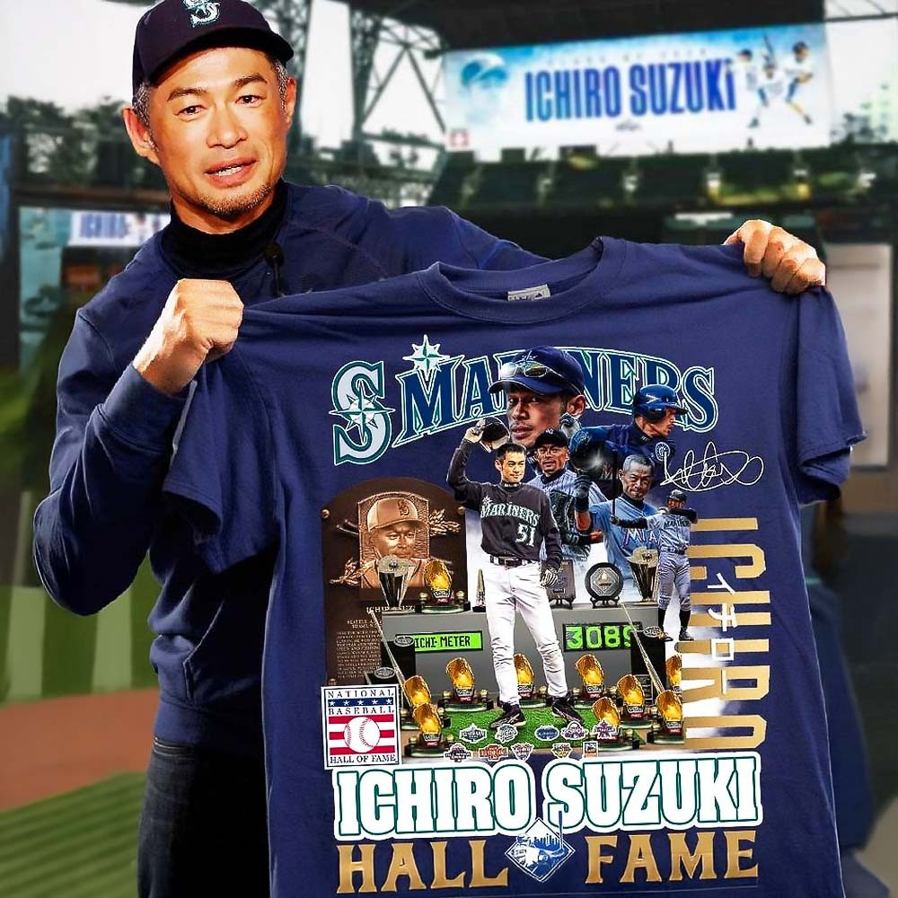 Seattle Mariners Ichiro Suzuki Hall Of Fame 2025 T Shirt Best Gift For Baseball Fans