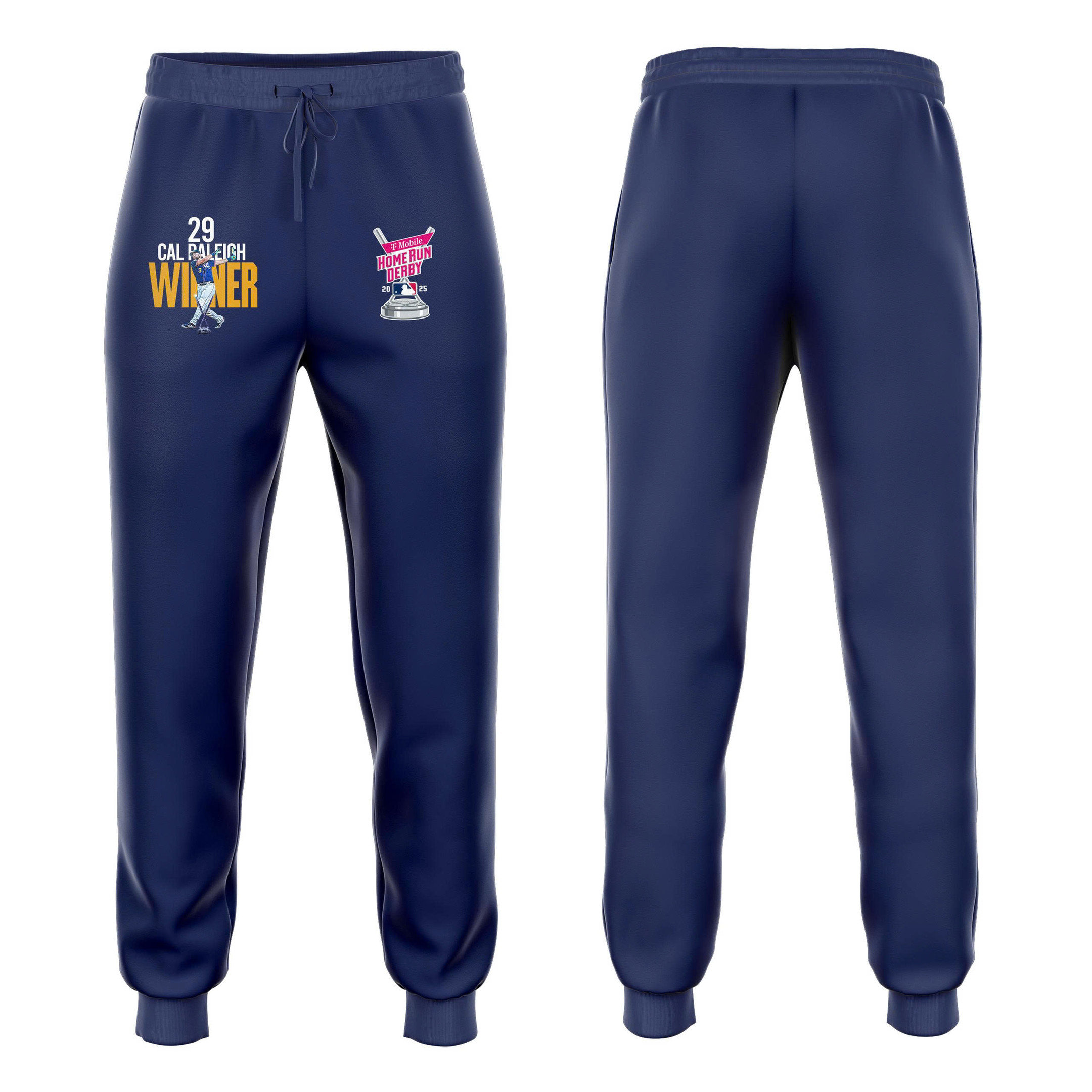 Seattle Mariners Jogger Cal Raleigh 29 Tmobile Home Run Derby 2025 Champion Joggers