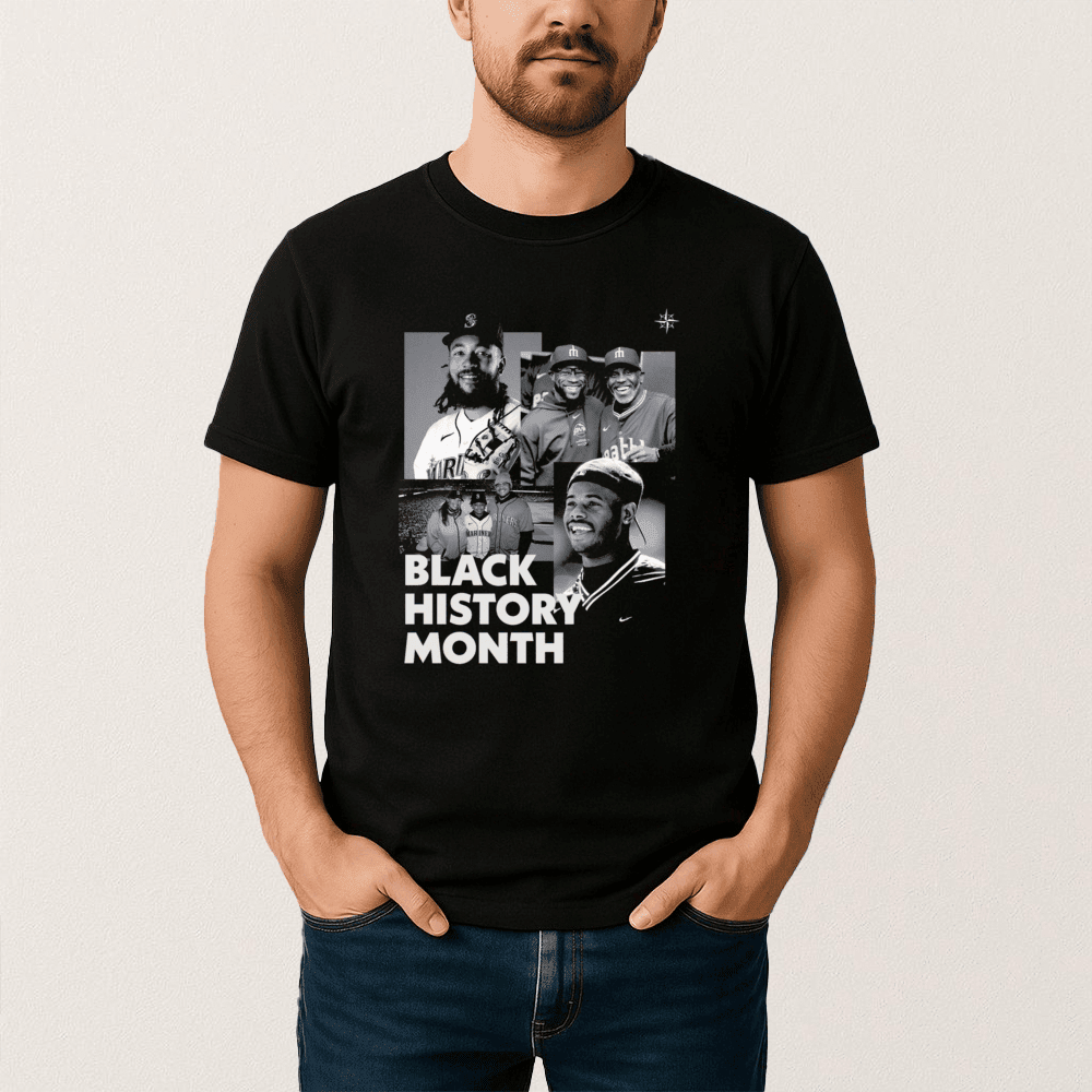 Seattle Mariners Ken Griffey Jr Black History Month T-Shirt Black History Month Clothes Fan Gear