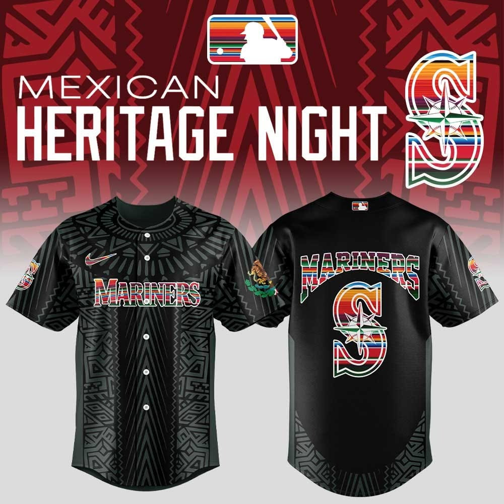 Seattle Mariners Mexican Heritage Night Jersey Proud Of Mexican Baseball Fan Merch Gifts