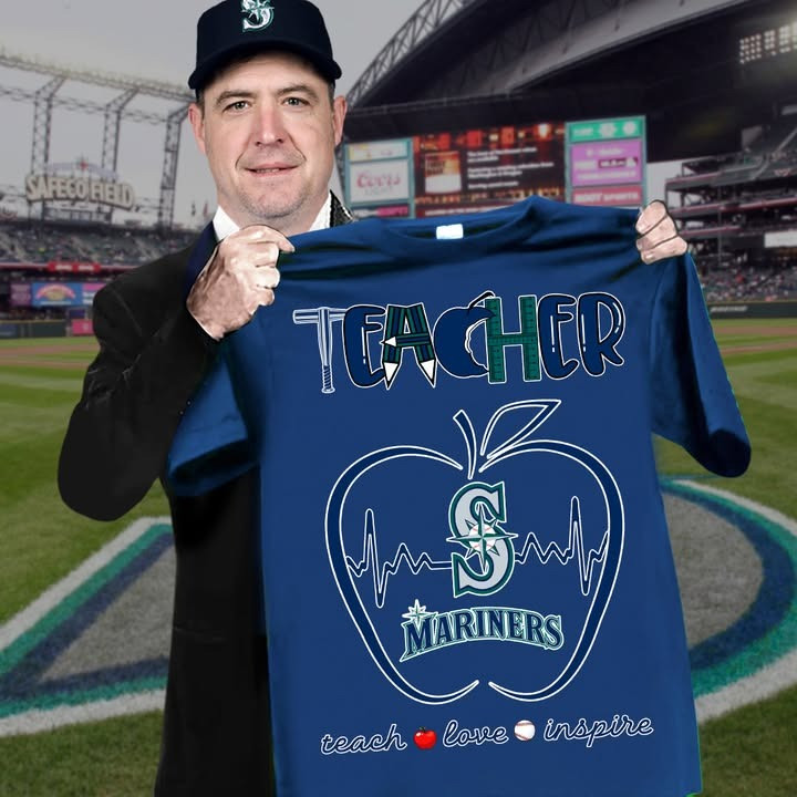 Seattle Mariners Teachers' Pride T-Shirt Heart of Teaching Love Inspire Gifts For Fans