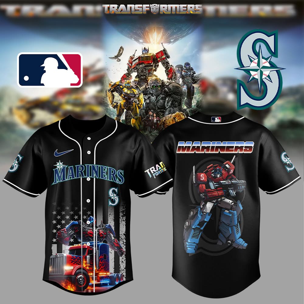 Seattle Mariners Transformers Optimus Prime Jersey Mariners Merch Best Gift For Baseball Lover
